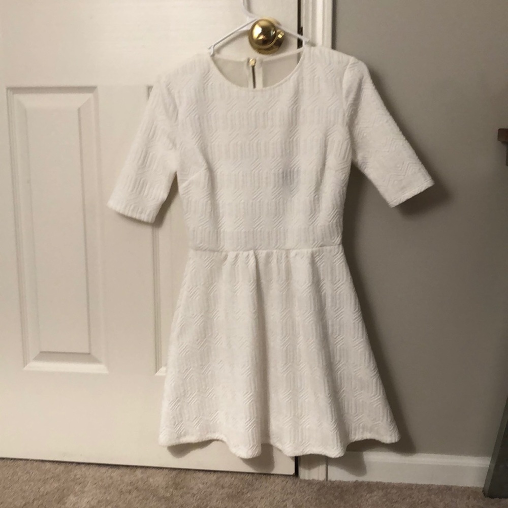 White Fit and Flare Dress